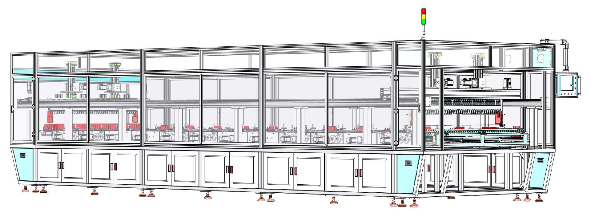 聚合物软包电池半自动热压夹具化成线